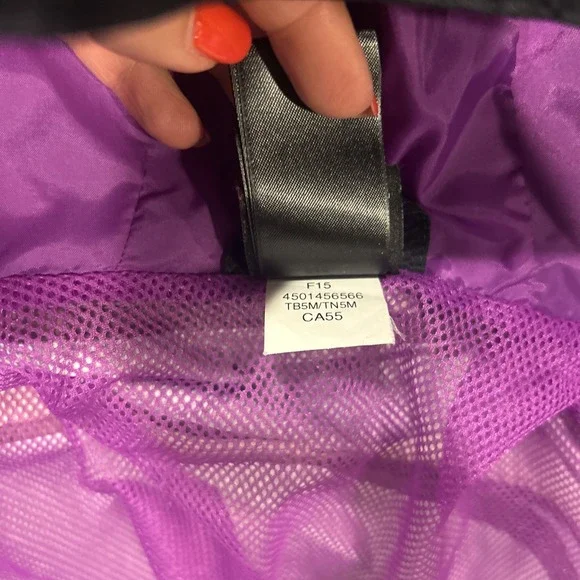 The North Face Girls Size XL 18 Hyvent Jacket 3-in-1 Shell Black Pink Ski Rain - Picture 14 of 16